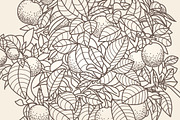 Vintage GARDEN for coloring pages, a Decorative Illustration by ekaart (Thumbnail 4 of 10)