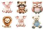 Vintage Knitted Plush Baby Animals P, an Illustration by Watercolor design (Thumbnail 3 of 5)