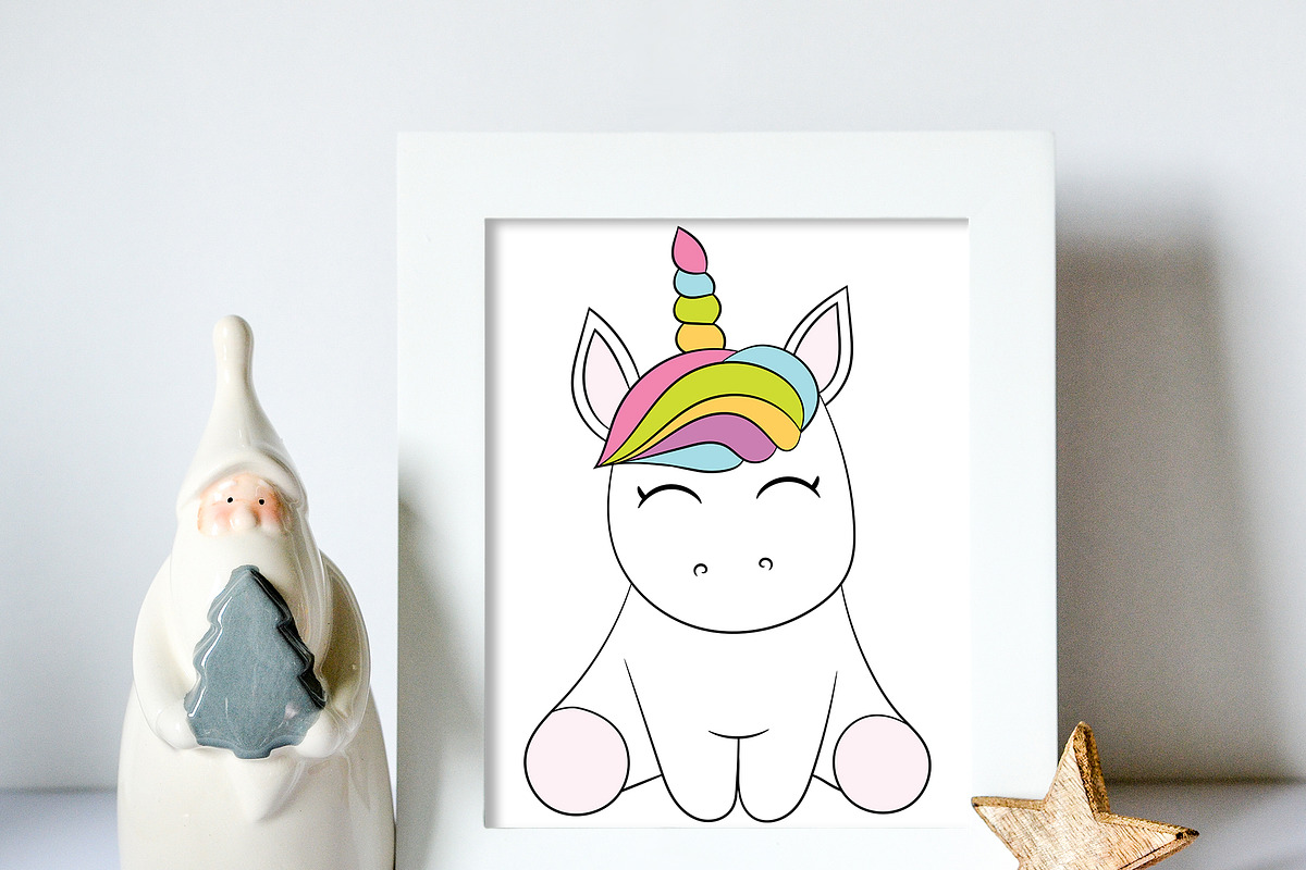 Unicorn 1 - elements and patterns, an Animal Illustration by My Sweet Dreams (Photo 10 of 13)