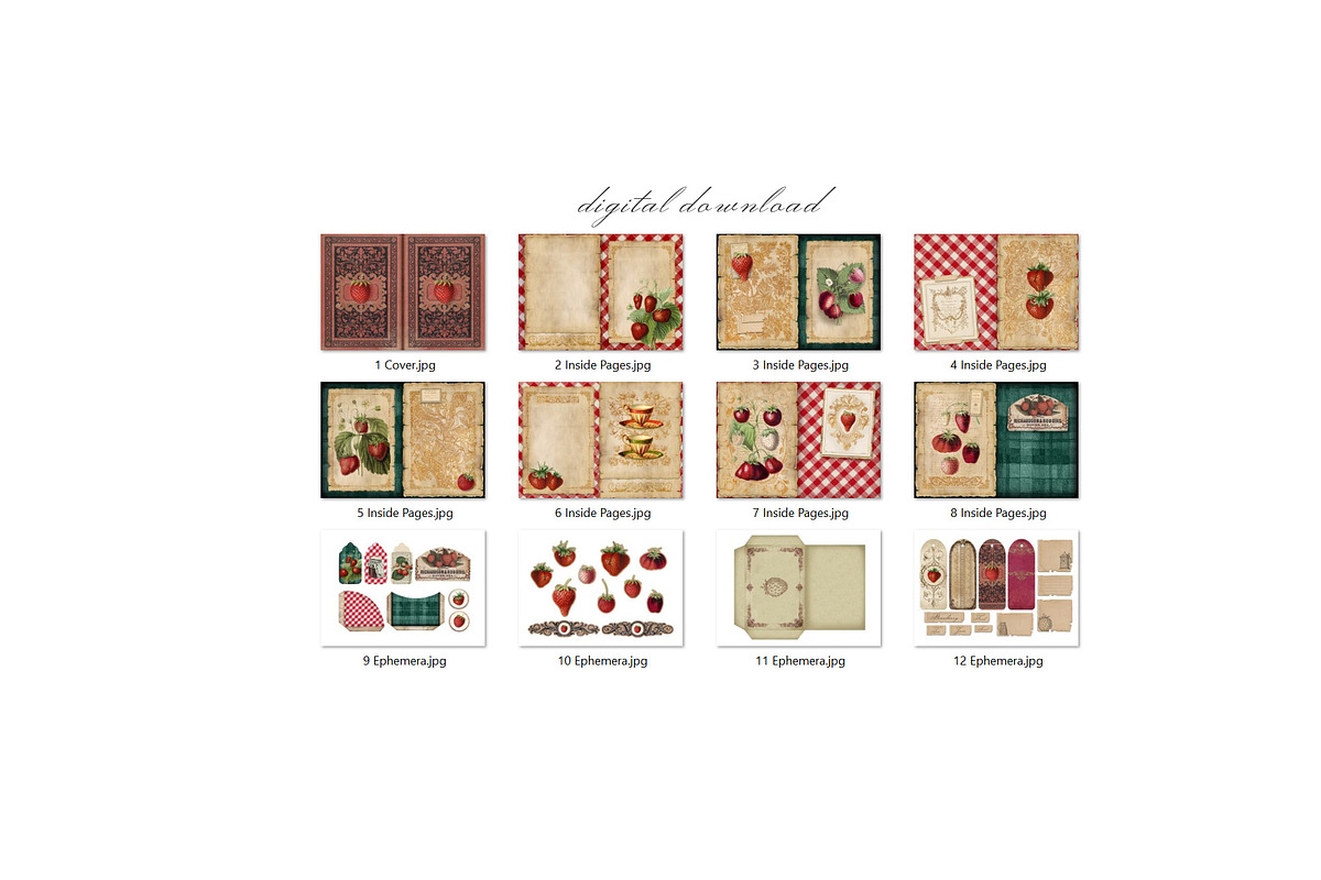 Strawberry Scrapbooking Kit, a Food Illustration by Secret Helper (Photo 8 of 8)