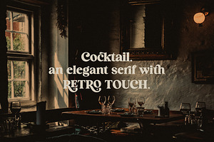 Cocktail - Elegant Retro Serif