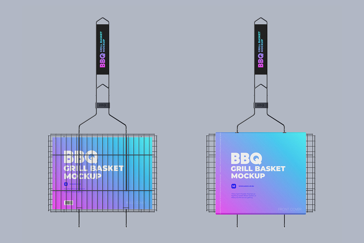 Portable Grilling Basket Mockup, a Packaging Mockup by easymock (Photo 7 of 9)