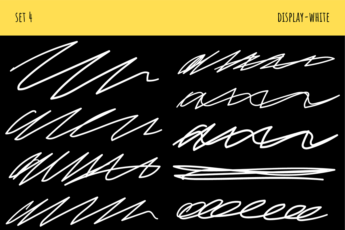 Hand Drawn Scribbles Vector Pack, an Outline Icon by Design by Barton (Photo 7 of 11)