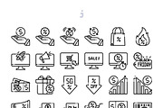 30 Sale and Promotion Icon set, an Outline Icon by Just Icon (Thumbnail 3 of 3)
