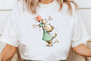 Whimsical mother's day cat clipart, an Illustration by Designworld (Thumbnail 5 of 7)