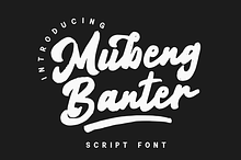 Mubeng Banter - Script Font