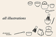 The Matcha Set Illustrations, an Illustration by ginni illustrations (Thumbnail 5 of 5)