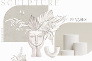 SCULPTURE White flowers collection, a Decorative Illustration by Anastezia Luneva (Thumbnail 5 of 9)