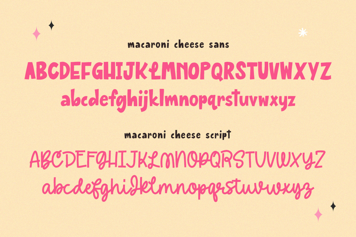 Macaroni Cheese Font Duo + Doodles, a Sans Serif Font by Salt & Pepper Designs (Photo 6 of 9)
