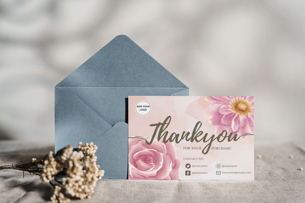 Thankyou Card Template, a Card Template by DesignTreasureID (Photo 2 of 4)