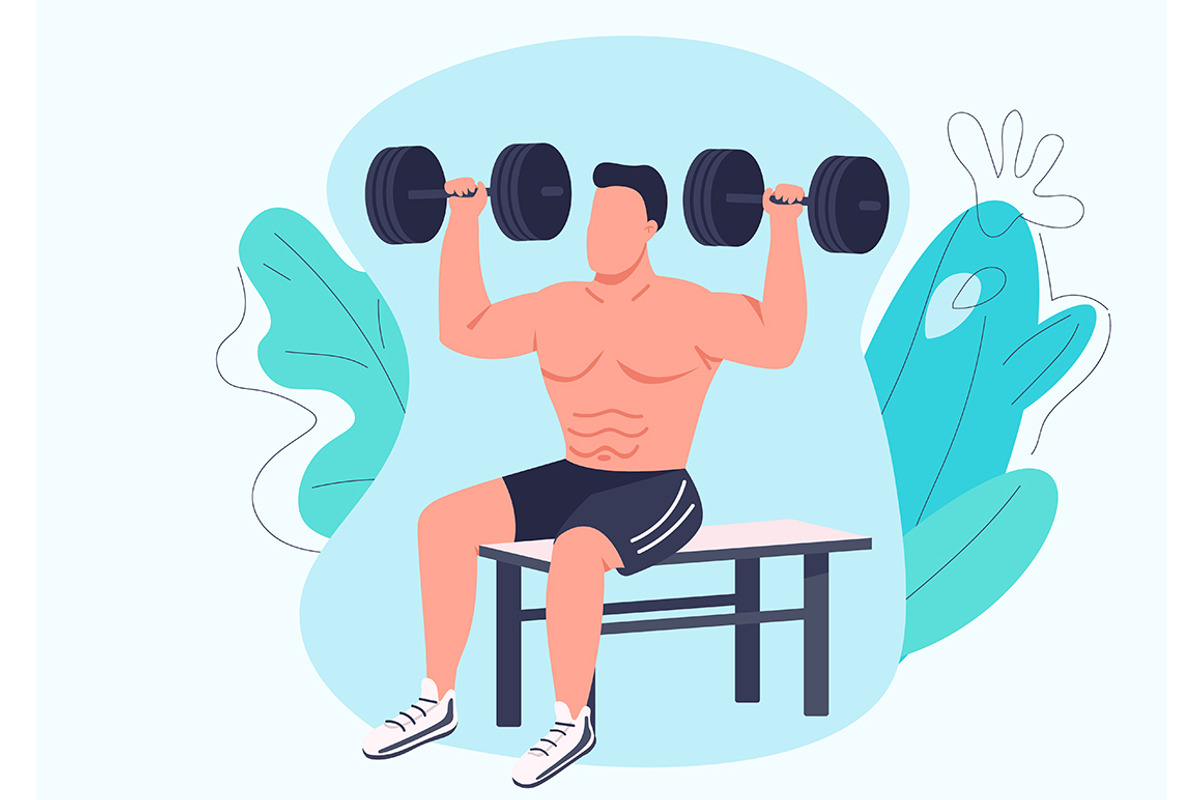 Working out people characters set, a Person Illustration by IMG visuals characters (Photo 9 of 10)