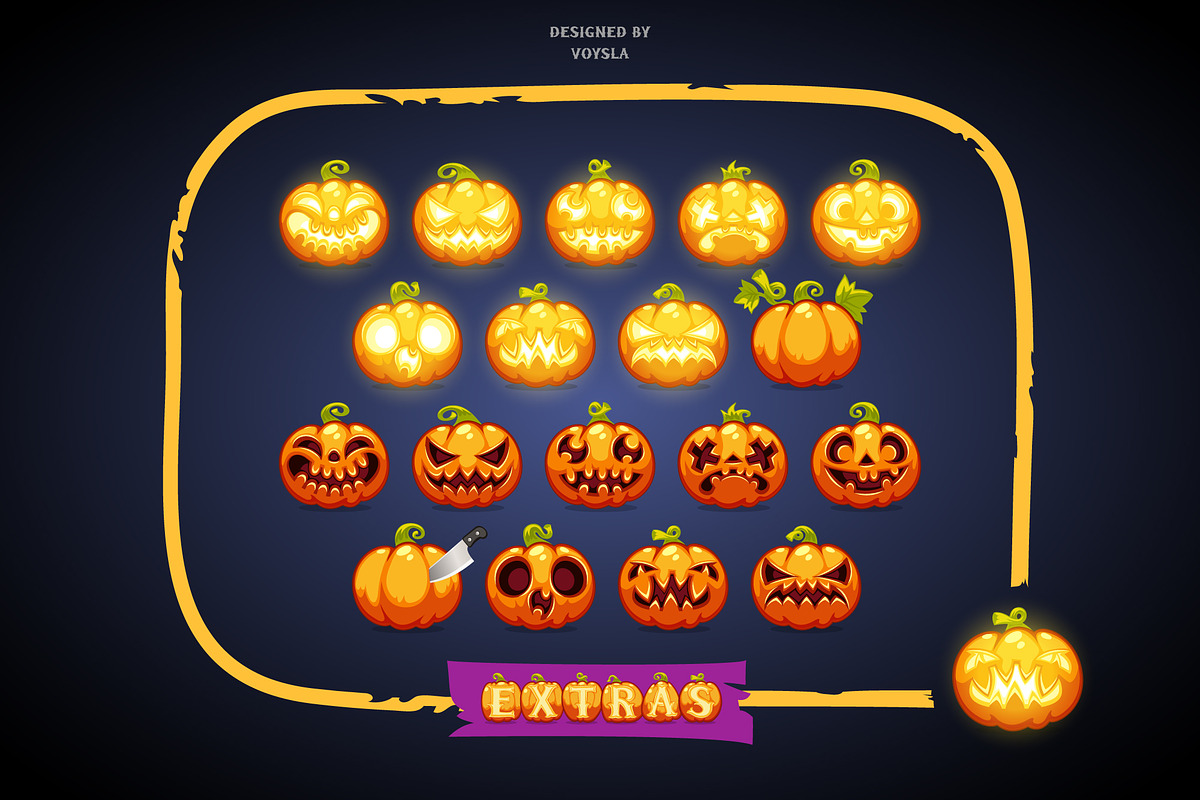 Halloween Pumpkins, a Script Font by Voysla's Shop (Photo 6 of 14)