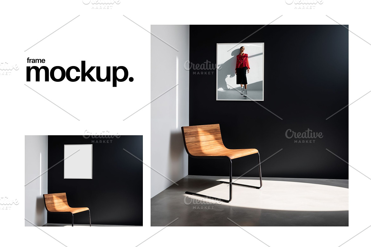 Frame Mockup #594, White Portrait, a Print Template by Kzara Visual Concepts
