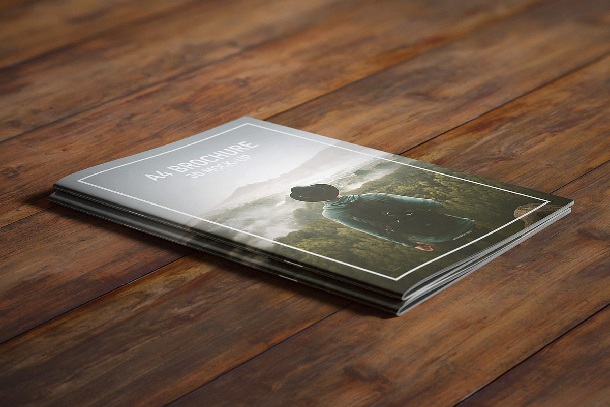 A4 Magazine | Brochure Mock-up, a Books & Magazine Mockup by WebAndCat (Photo 5 of 32)