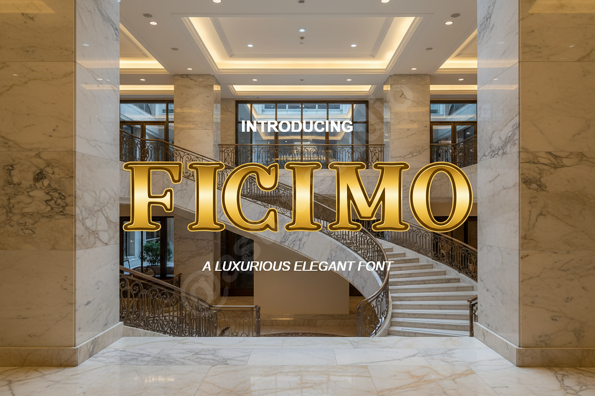 Ficimo | Luxury High-Contrast Serif, a Font by Astuti Studio (Photo 1 of 16)