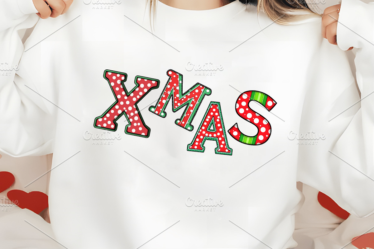 Christmas Alphabet Sublimation Png, an Illustration by RobertsArt (Photo 6 of 6)