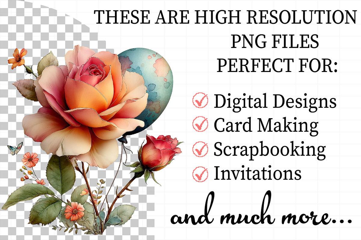 Whimsical Birthday Flowers Clipart, an Illustration by Daily.Designs (Photo 2 of 8)