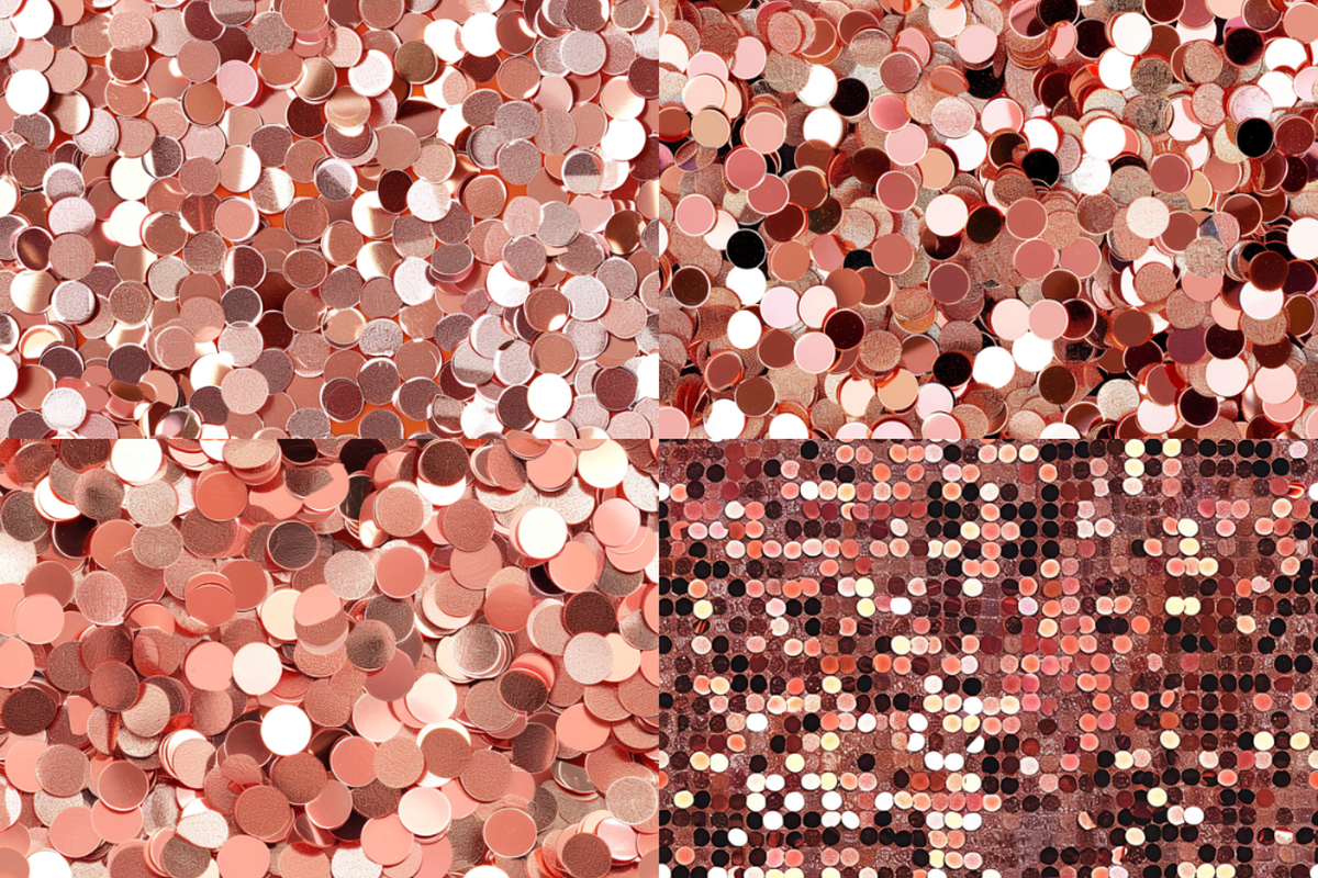 Rose Gold Sequin Seamless Patterns, a Pattern Graphic by PrintablesByFranklyn (Photo 3 of 5)