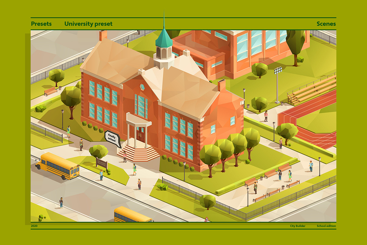 Schools City builder, an Education Illustration by blauananas (Photo 4 of 21)