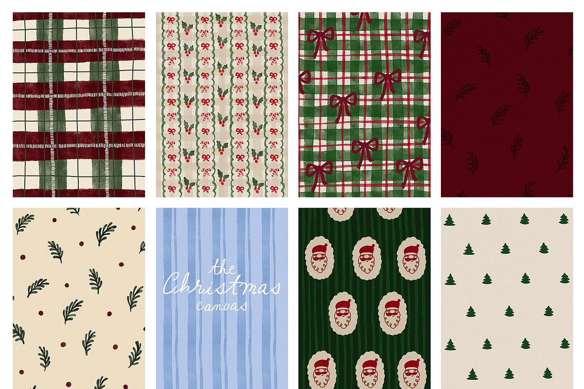 Hand-Painted Christmas Backgrounds, a Background Graphic by Madiwaso (Photo 4 of 15)