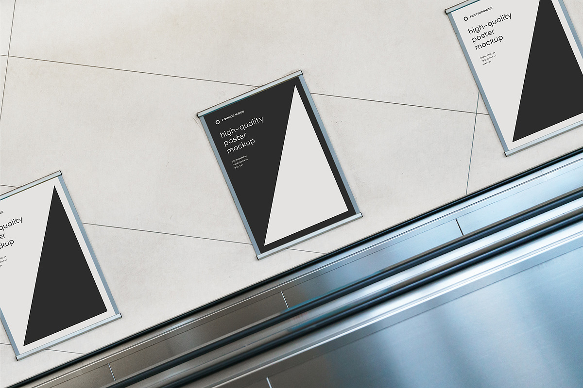 Subway Poster Mockup Bundle Metro, an Advertising Mockup by FoundImages (Photo 19 of 61)
