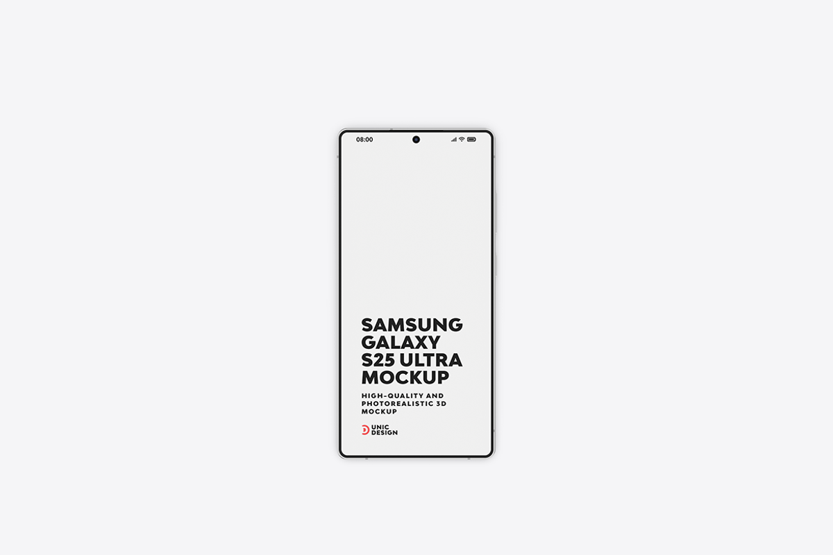 Samsung Galaxy S25 Ultra Mockup, an Android Mockup by UnicDesign (Photo 9 of 35)