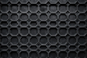 Black hexagonal honeycomb pattern cr, a Photo by Iftikhar Alam