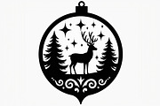 Christmas Ornament Laser Cut Design, a Graphic by balal (Thumbnail 16 of 16)