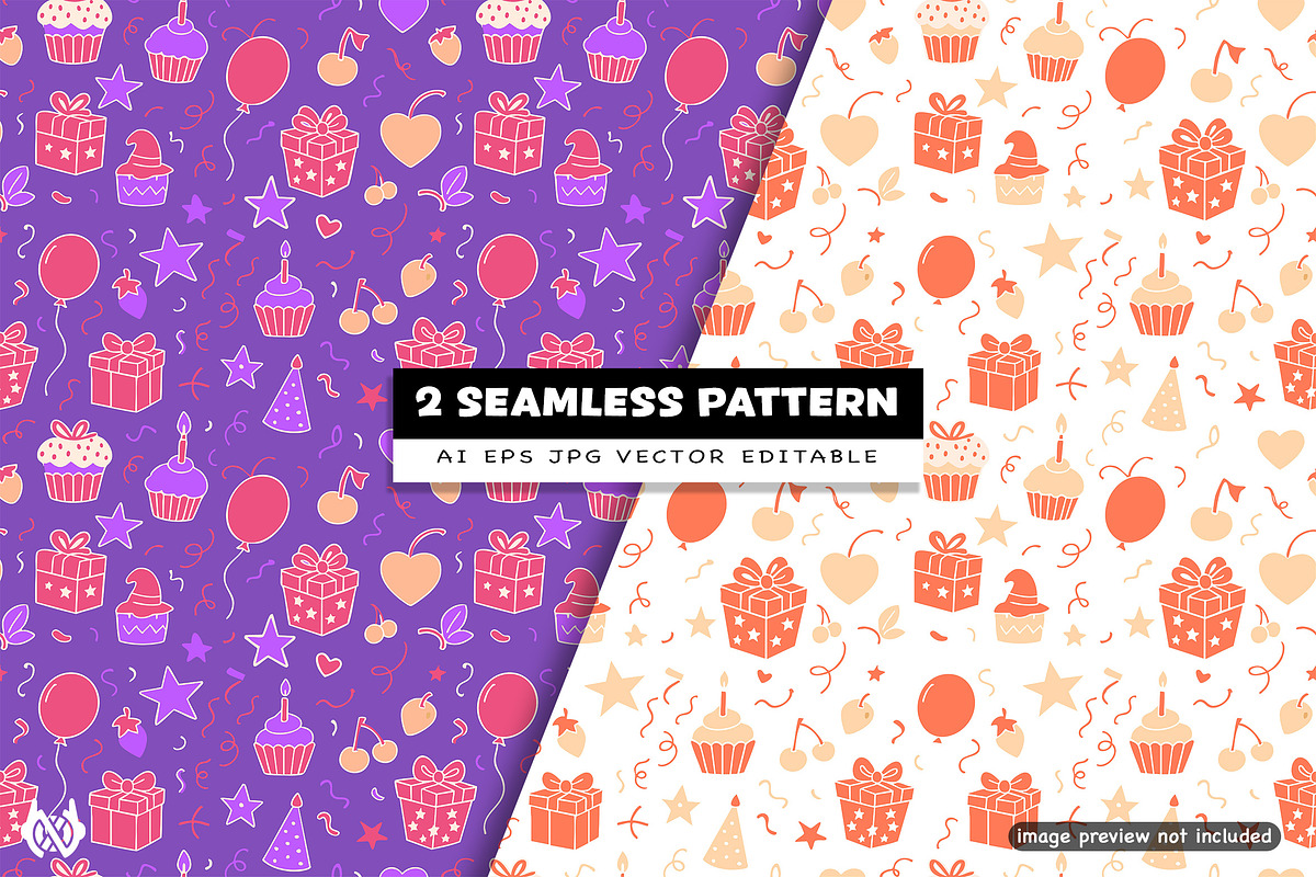 2 Birthday - Pattern Background, a Pattern Graphic by NOX Labs