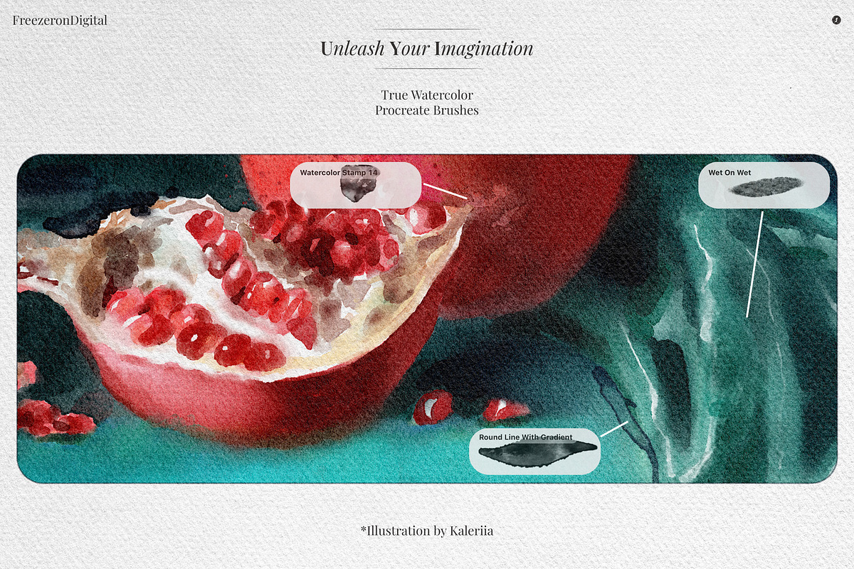True Watercolor Procreate Brushes, a Brush Add-On by Freezerondigital (Photo 10 of 17)