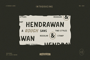 Hendrawan: A Rough Sans