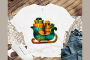 Christmas Santa Claus Sleigh PNG, an Illustration by Sublimation Artist (Thumbnail 5 of 9)