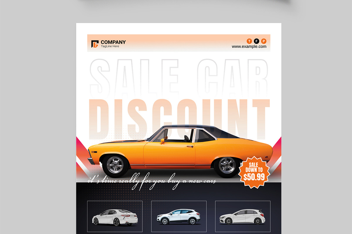 Car Sale Flyer Layout Teamplate, a Flyer Template by MightyDesign (Photo 2 of 8)