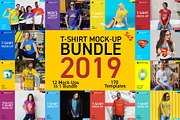 T-Shirt Mock-Up Bundle 2019, a Shirt Mockup by Freeman Studio (Thumbnail 1 of 20)