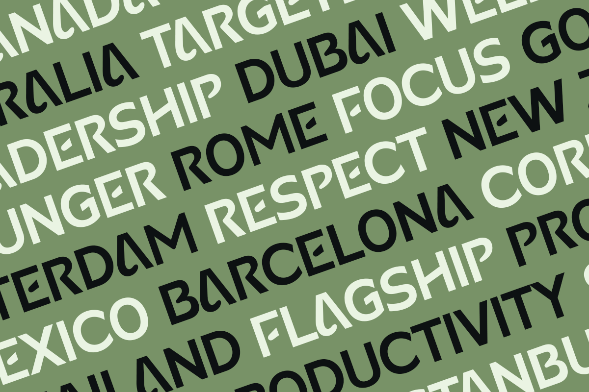 Bangel - Modern Display Logo Font, a Sans Serif Font by Sensatype (Photo 7 of 15)
