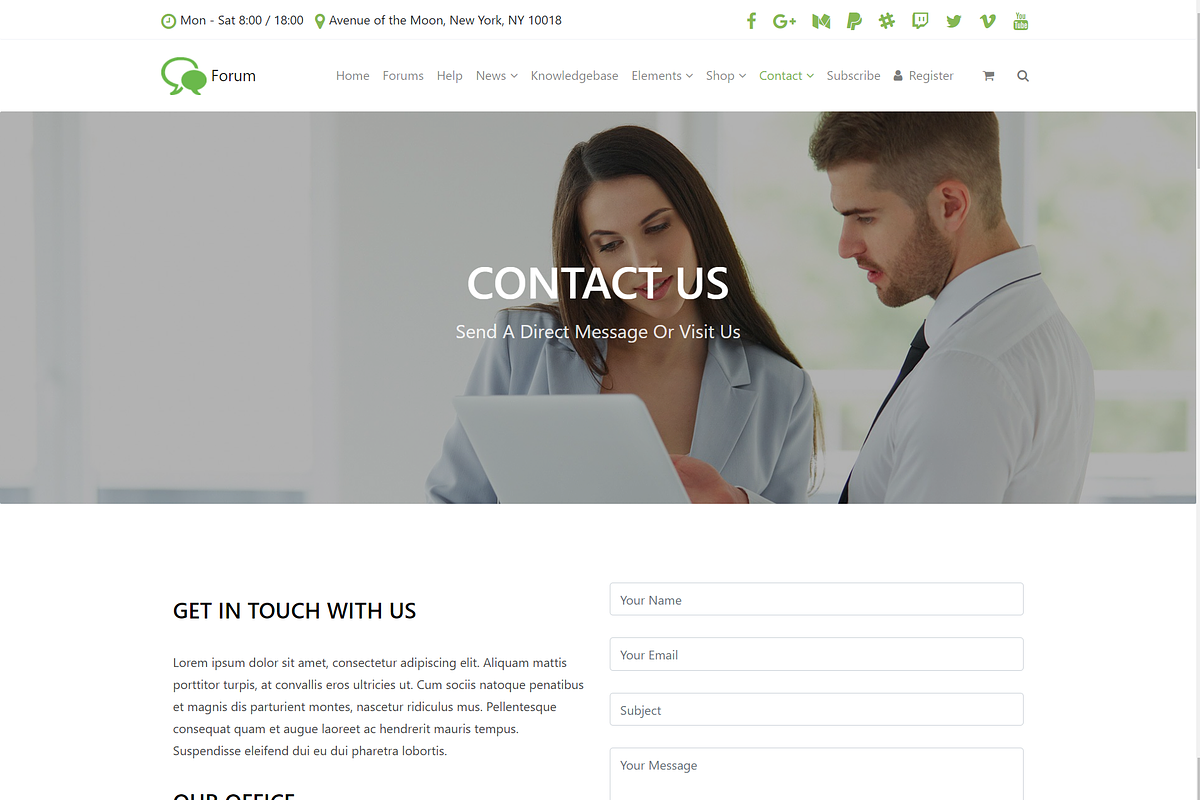 Forum & Community WordPress Theme, a WordPress Template by Visualmodo (Photo 9 of 27)