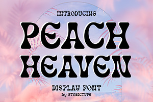 Peach Heaven | Playful Summer Font