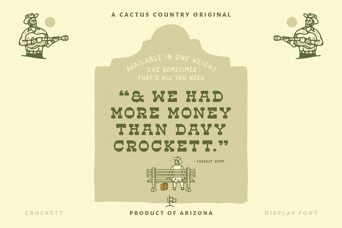 Crockett Display Font, a Slab Serif Font by Cactus Country (Photo 5 of 6)