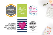 Art Print Templates for Illustrator, a Poster Template by Michelle Hickey Design (Thumbnail 2 of 5)