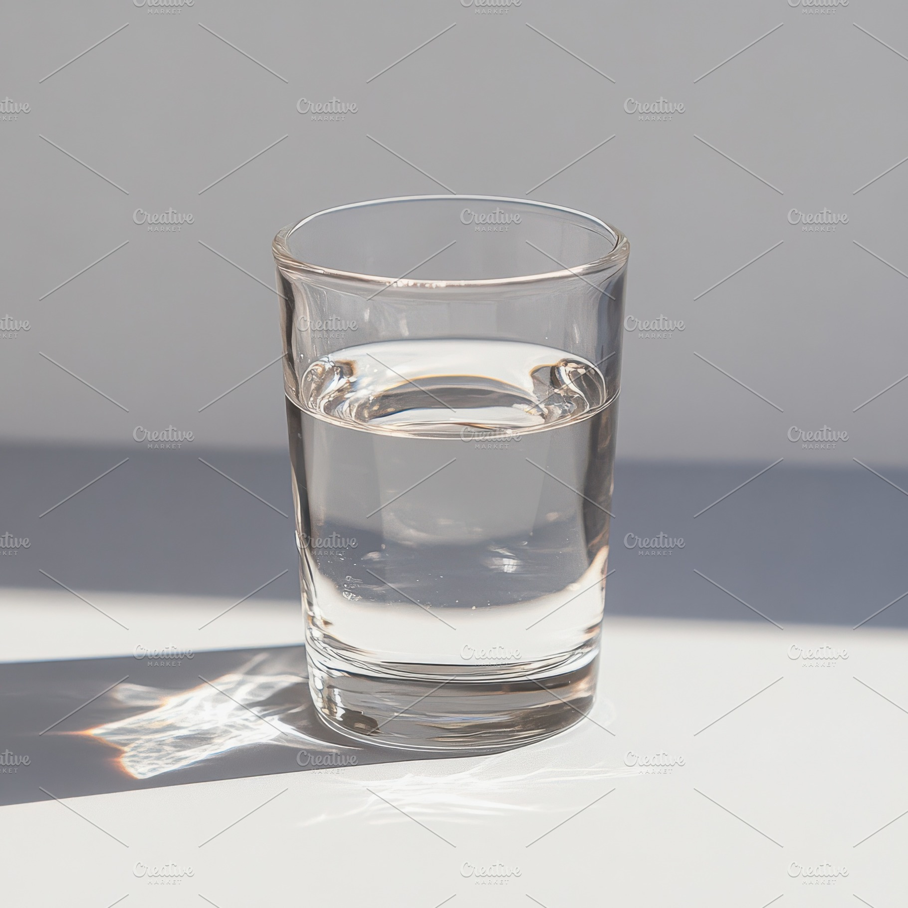 A glass of water isolated on transpa, a Food & Drink Photo by Pixeness Studio