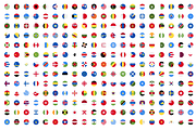 Flags set, a Solid Icon by Oleksandr Filiuk (Thumbnail 1 of 3)