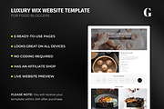 Food Blogger Wix Website Template, a Wix Template by Meraki Templates (Thumbnail 2 of 8)