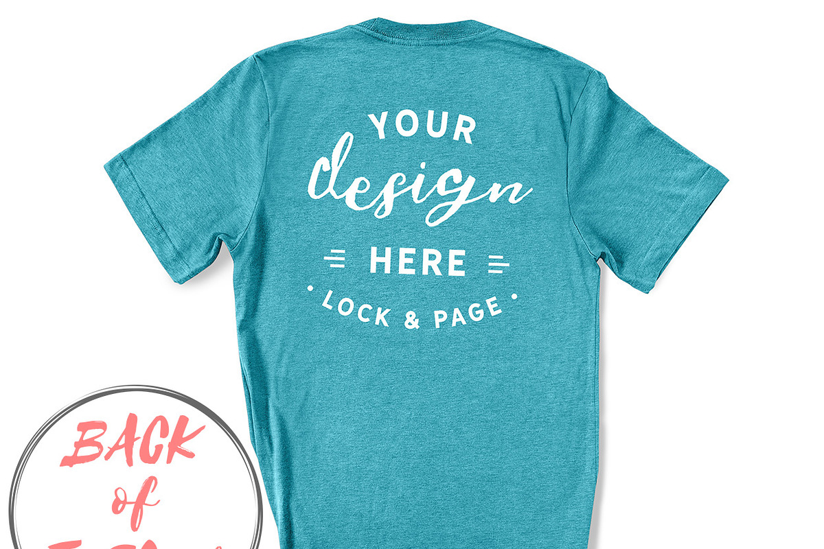 Back Of T-Shirt BC3001 Mockup Bundle, a Shirt Mockup by lock and page (Photo 79 of 88)