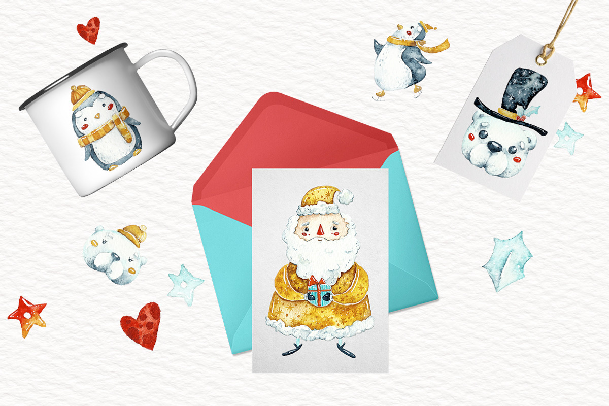 Watercolor little Christmas, an Illustration by talloshau's illustrations (Photo 6 of 6)