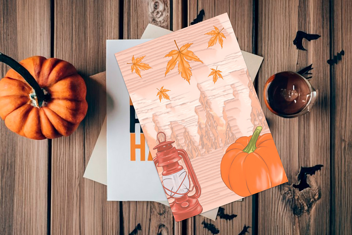 Cozy Fall Planner Stickers & Pattern, a Design Template by DigitalDesignAI (Photo 11 of 15)