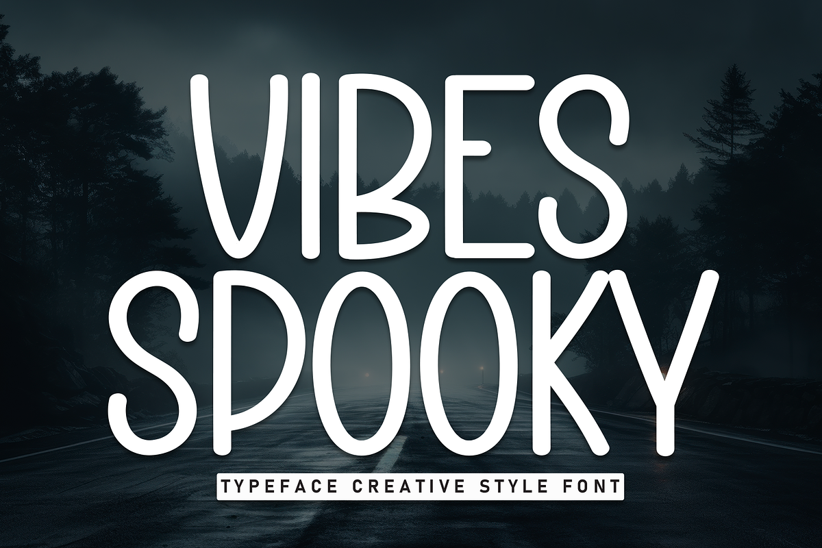 Vibes Spooky | Script Font, a Script Font by Scratchones (Photo 1 of 8)