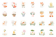 Watercolor Spring Nursery Clipart, an Illustration by CreationArt (Thumbnail 2 of 7)