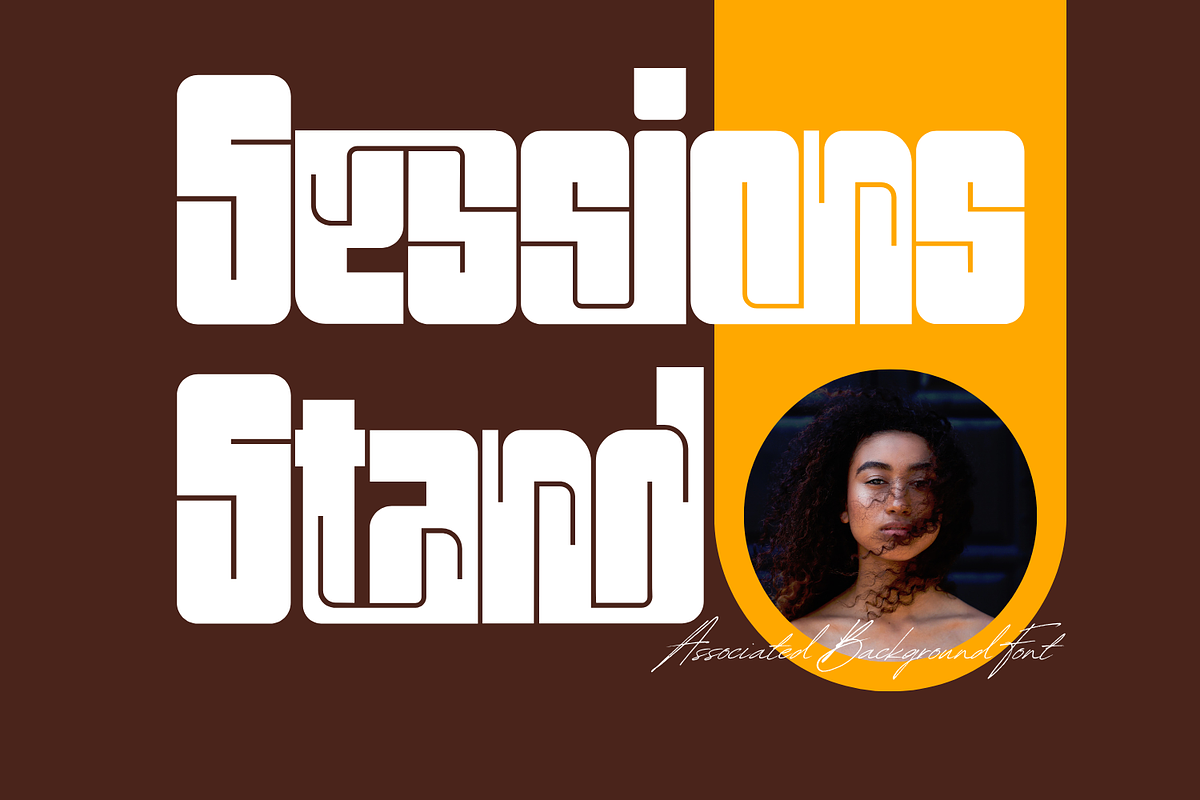 Associated Background - Geometric, a Sans Serif Font by 177Studio (Photo 4 of 8)
