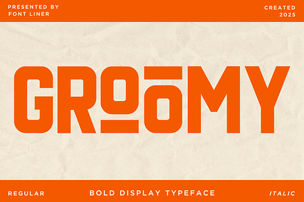 Groomy - Bold Display Font, a Sans Serif Font by Font Liner