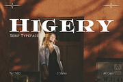 Higery – Serif Typeface, a Serif Font by Craft Supply Co. (Thumbnail 1 of 8)